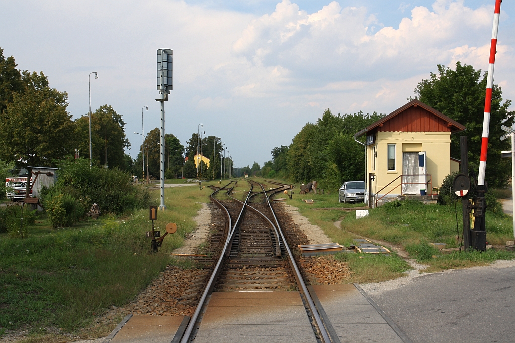 Bahnhof Lomnice nad Luznice am 04.August 2018.