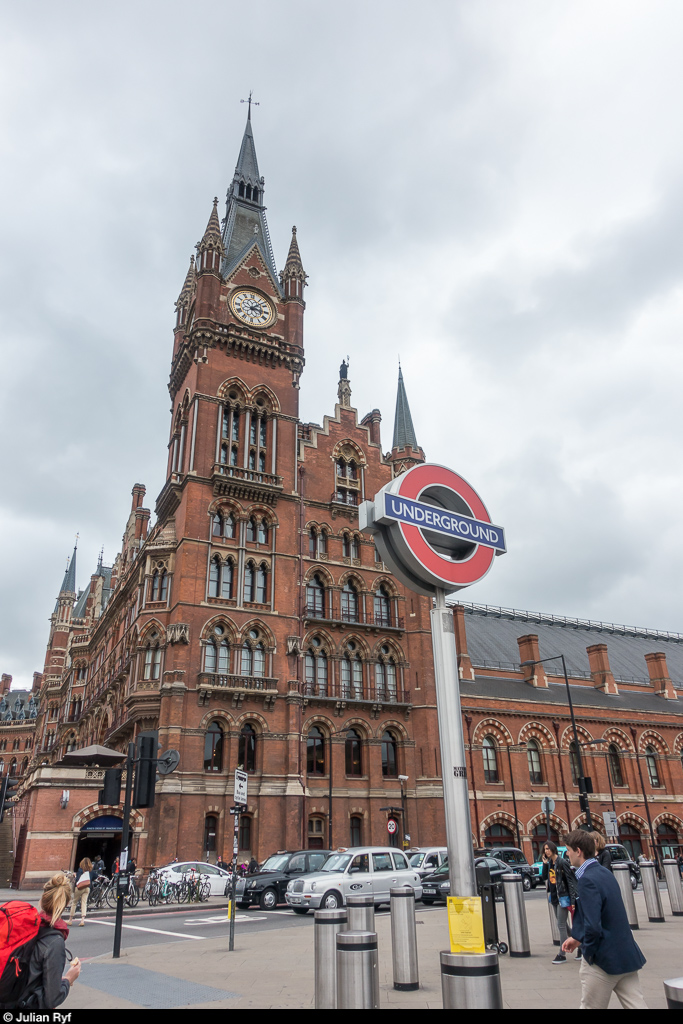 Bahnhof London St. Pancras am 8. August 2017.