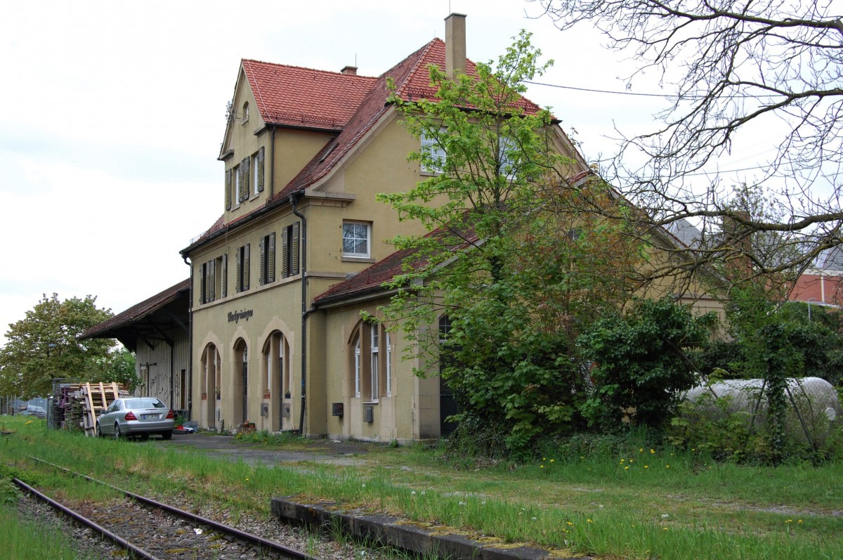 Bahnhof Markgröningen am 2. Mai 2015