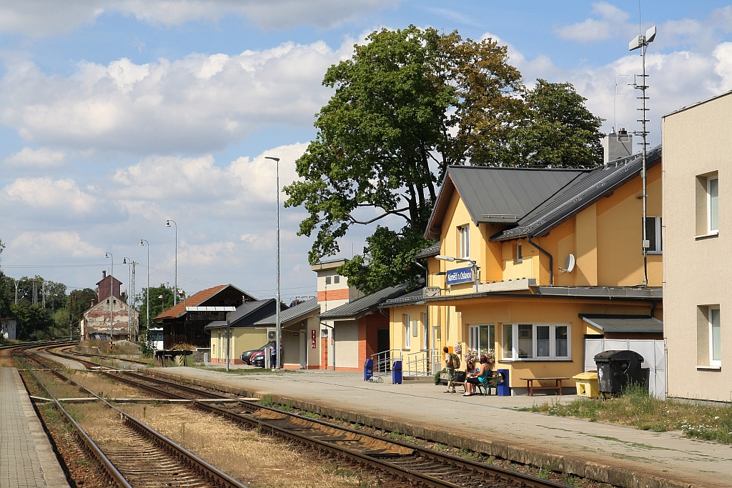 Bahnhof Namest nad Oslavou am 15.August 2018.