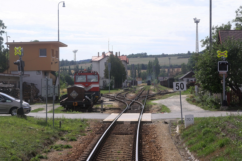 Bahnhof Okrisky am 09.August 2019.