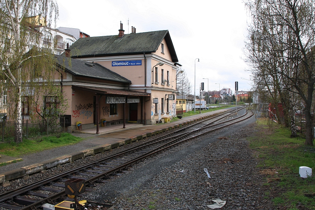 Bahnhof Olomouc Nova Ulice am 06.April 2019.