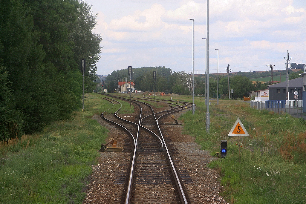 Bahnhof Ostrozska Nova Ves am 03.August 2019.