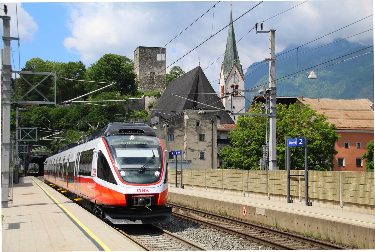 Bahnhof Rattenberg in Österreich am 13.06.2021