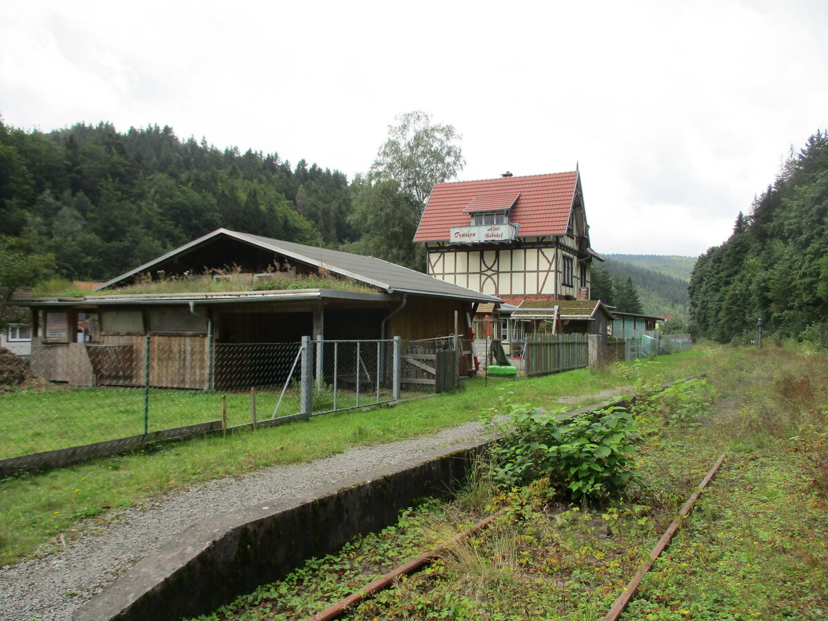 Bahnhof Schleusingen Neundorf am 31.August 2021.