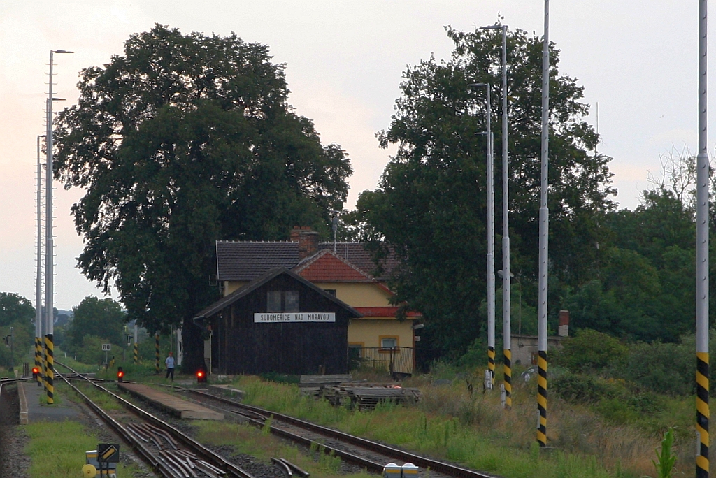 Bahnhof Sudomerice nad Moravou am 03.August 2019.