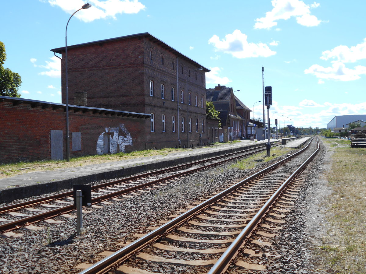 Bahnhof Torgelow am 30.Juni 2018.