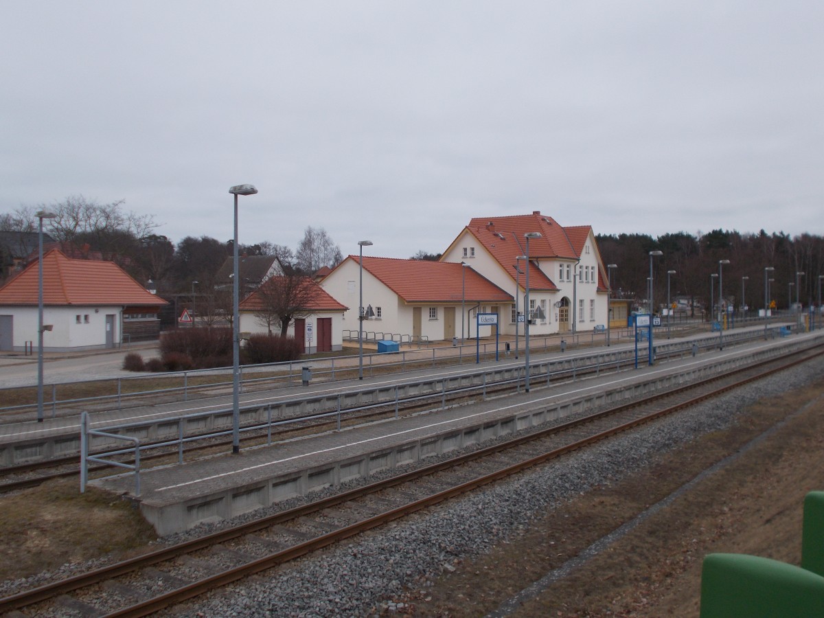 Bahnhof Ückeritz am 13.März 2016.