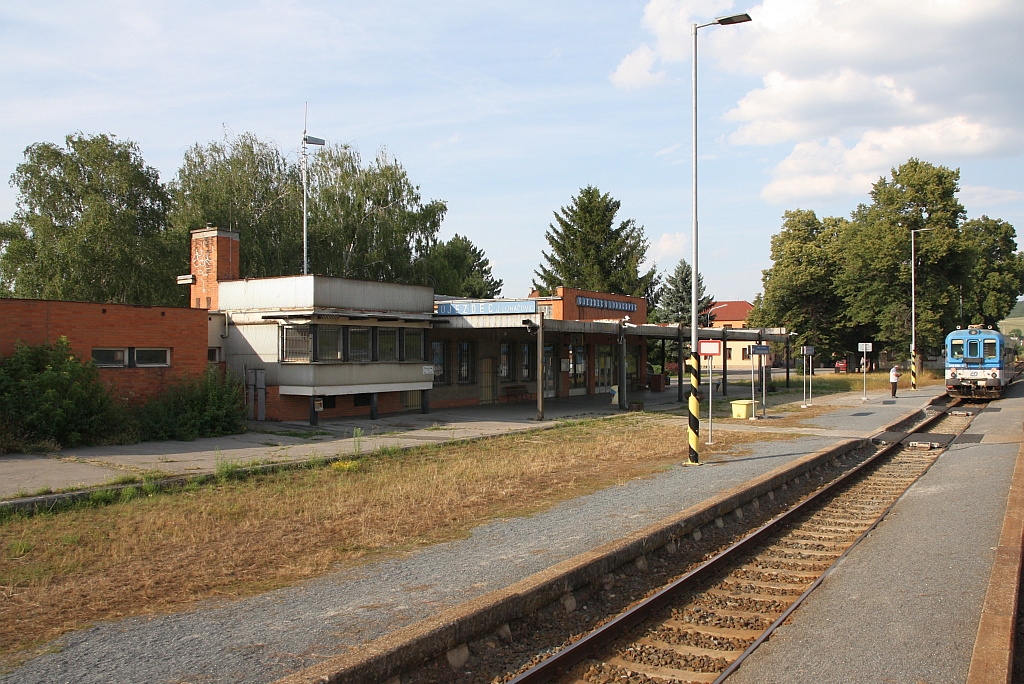 Bahnhof Ujezdec u Luhacovice am 20.Juli 2019.