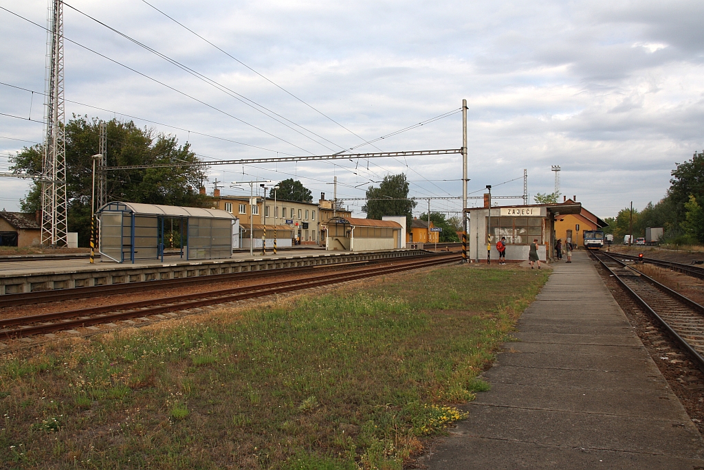 Bahnhof Zajeci am 15.August 2018.
