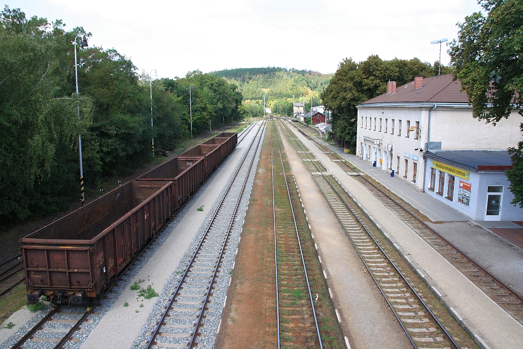 Bahnhof Zastavka u Brna am 15.August 2018.