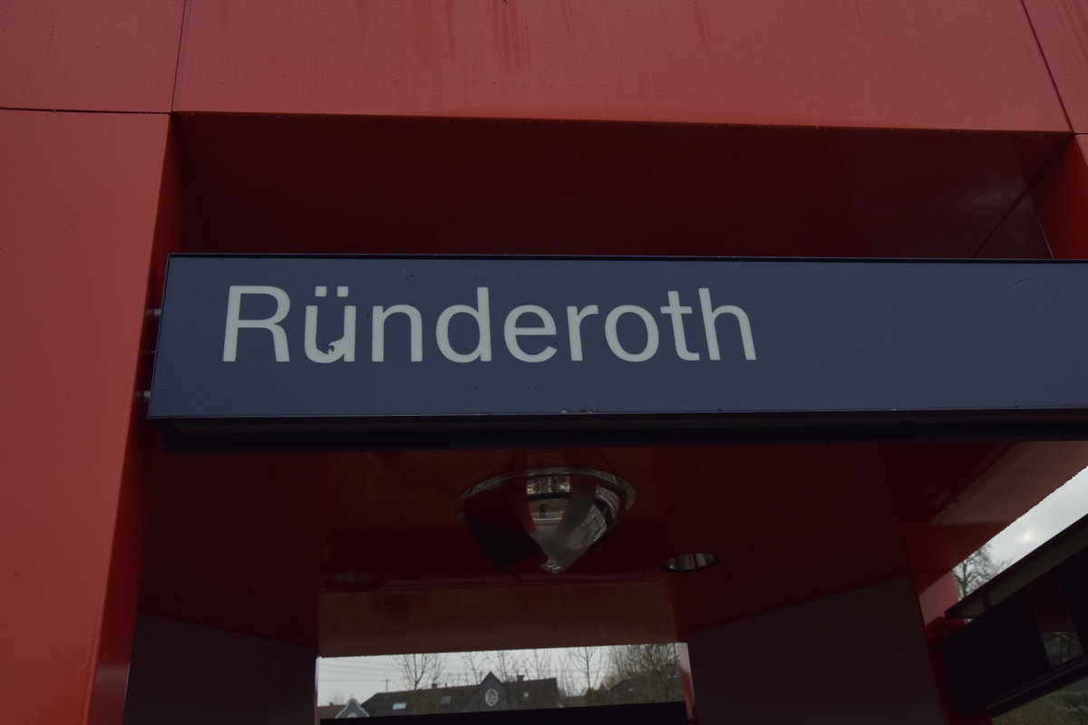 Bahnhofschild aus Ründeroth.19.2.2017