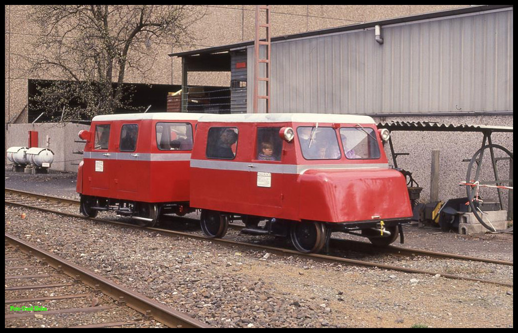 Bahnhofsfest am 5.4.1992 in Menden: Mitfahrten in ehemaligen DB Draisinen!