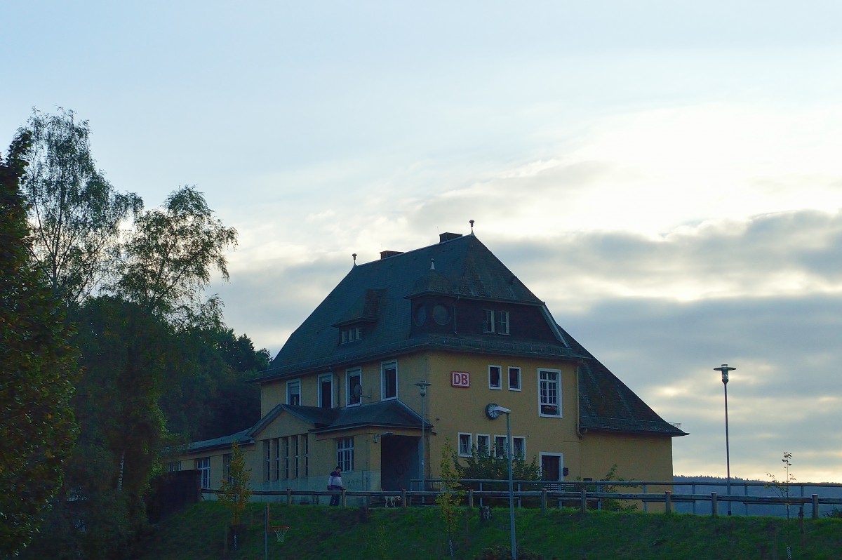 Bahnhofsgebude in Dausenau. 7.10.2013