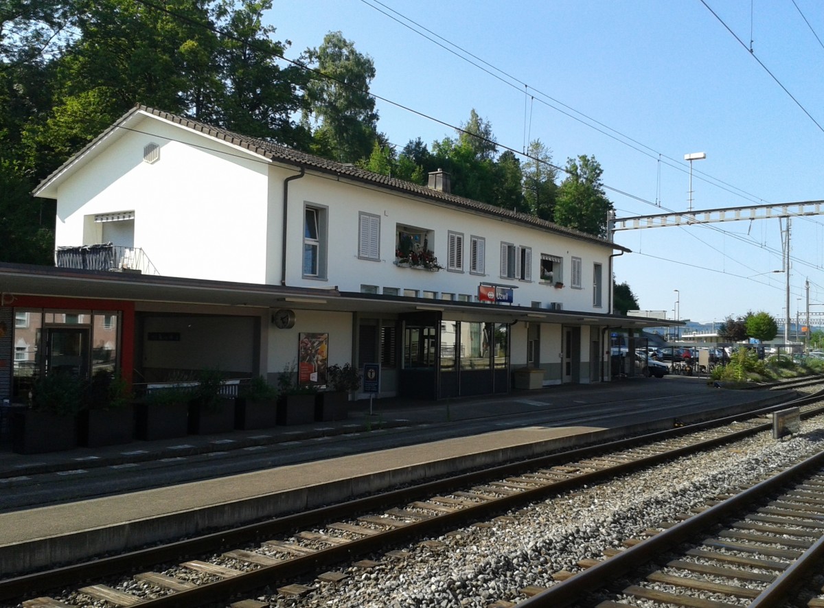 Bahnhofsgebude von Uzwil am 24.7.2015