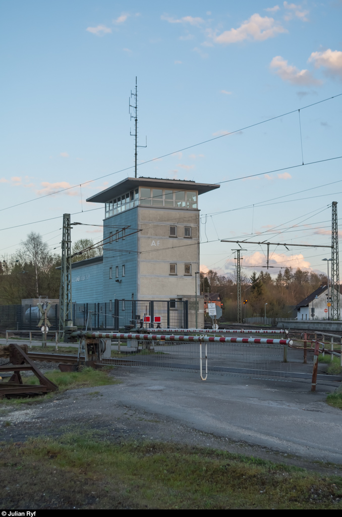 Bahnhofsidylle in Altenbeken am Abend des 15. April 2016. 