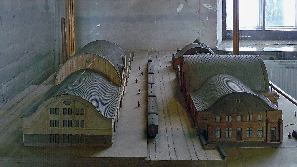 Bahnhofsmodell der Station Viborg im Zustand von 1918 im Finnischen Eisenbahnmuseum in Hyvinkää, 14.4.13 