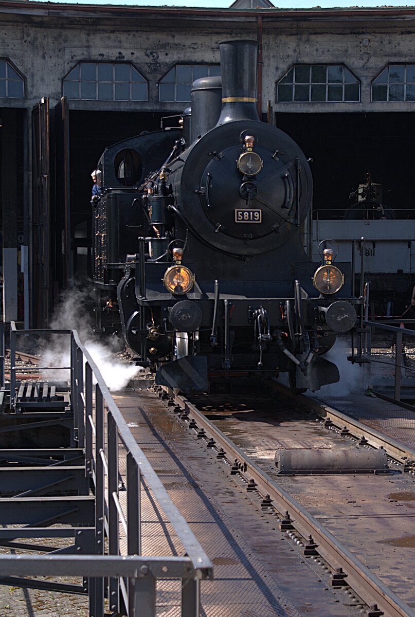 Bahnpark Brugg, SBB Historic: Eb 3/5 5819 (SLM, Nr. 2220, 1912), Brugg, 24. Mai 2026 (Bahnpark Brugg,  Tage der offenen Tore , 23./24. Mai 2026).