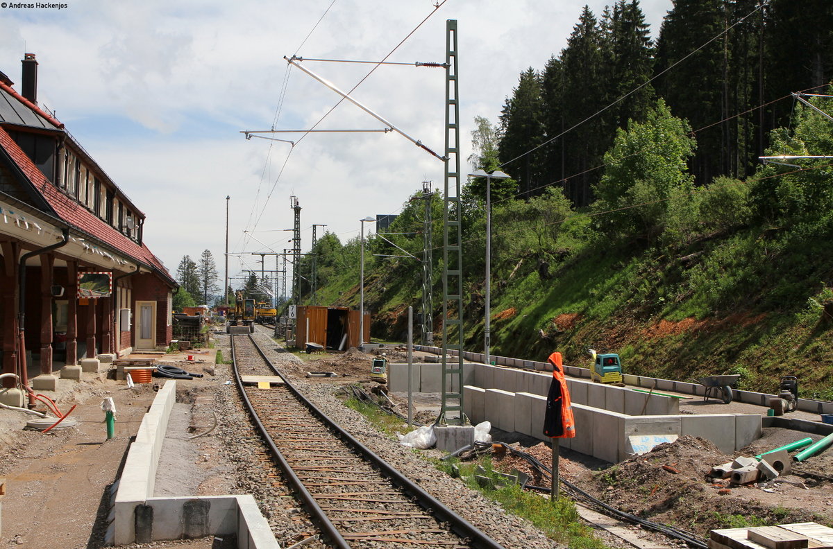 Bahnsteigneubau Bärental 9.6.16