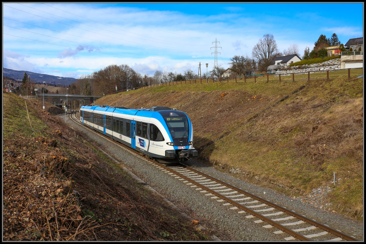 Bald sind die Schlägerungen im Einschnitt bei Kresbach beendet. Zu meiner Freude gibt's dann neue Perspektiven. 
12.02.2019