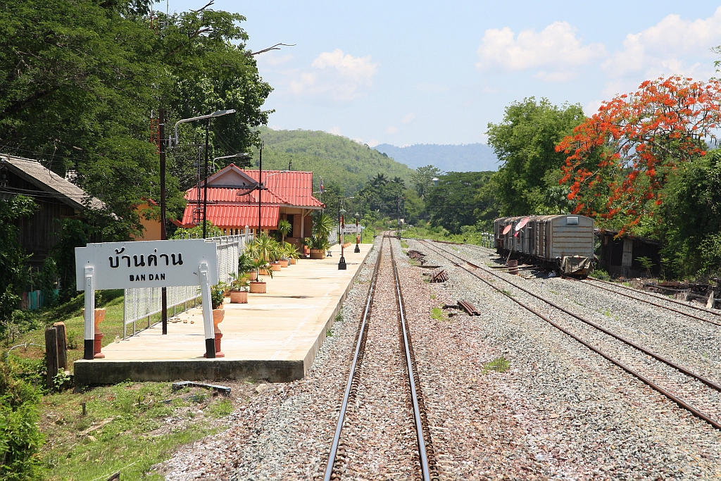 Ban Dan Station, Blickrichtung Chiang Mai, am 19.Mai 2018.