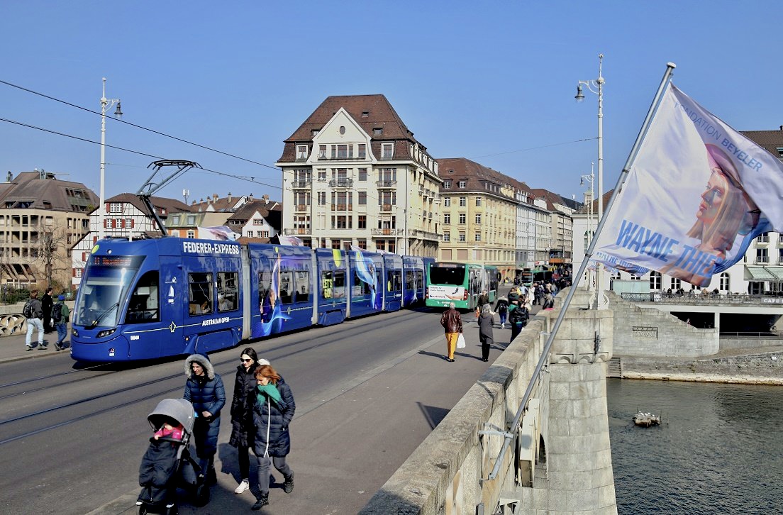 Basel 5040, Mittlere Brücke, 04.03.2023.