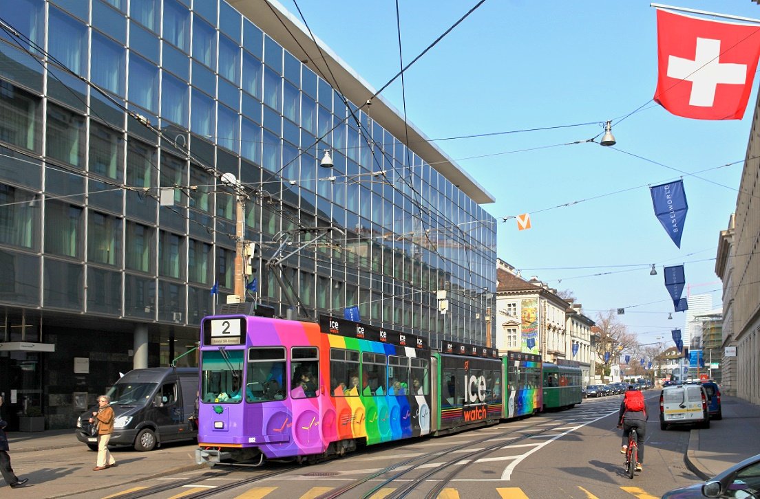 Basel 662 + 1459, St.Alban Graben, 20.03.2015.