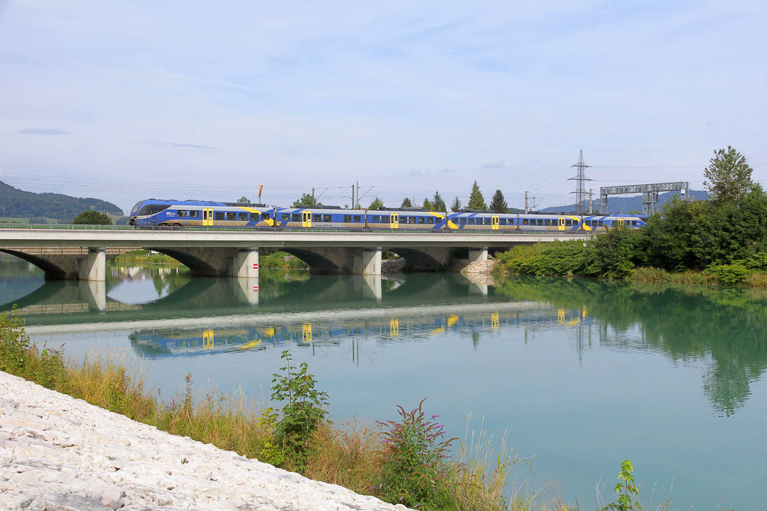 Bayerische Regiobahn ET ??? // Freilassing (Grenzbrücke zu Österreich) // 13. August 2022
