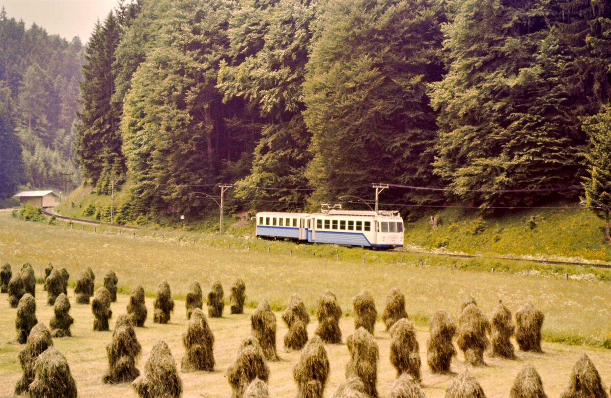Bayerische Zugspitzbahn im Sommer 1984