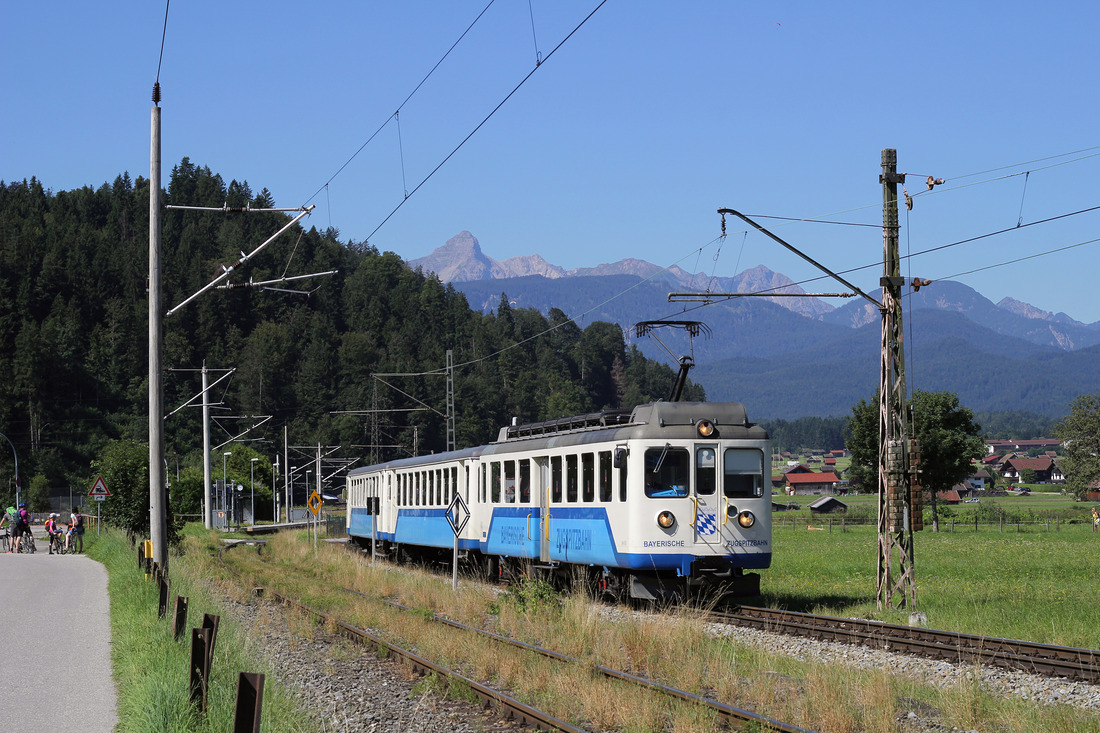 Bayerische Zugspitzbahn-Triebwagen 309 // Garmisch-Partenkirchen // 8. August 2016

