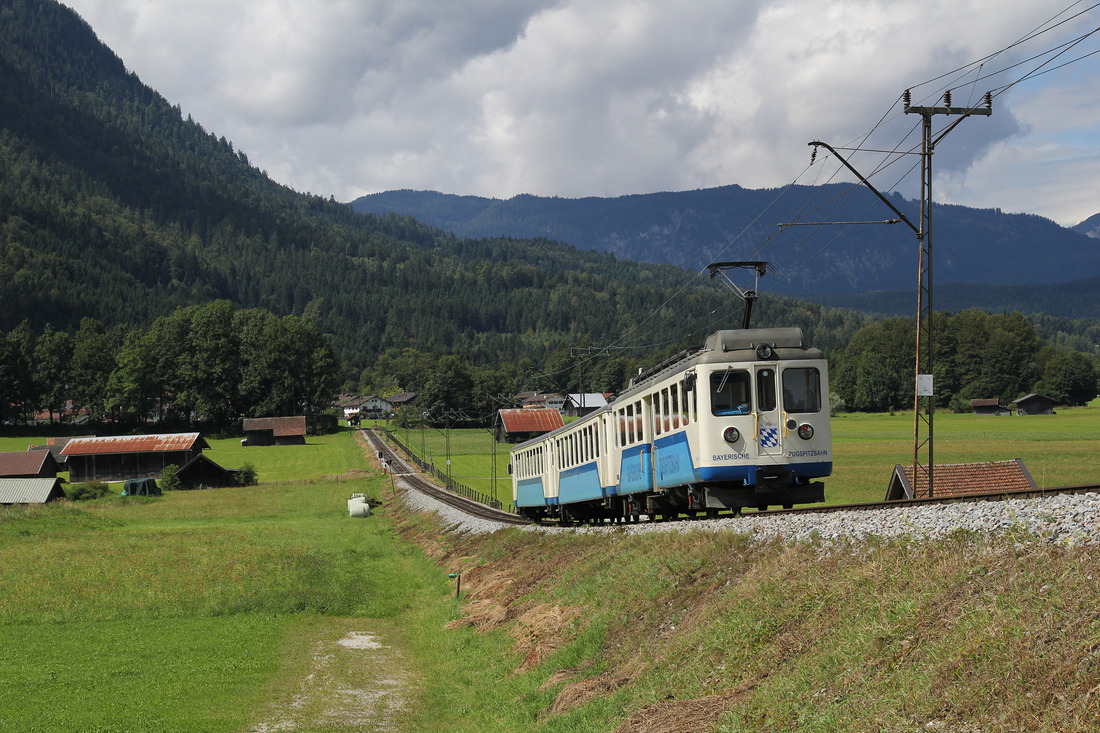 Bayerische Zugspitzbahn-Triebwagen 309 // Garmisch-Partenkirchen // 19. August 2016
