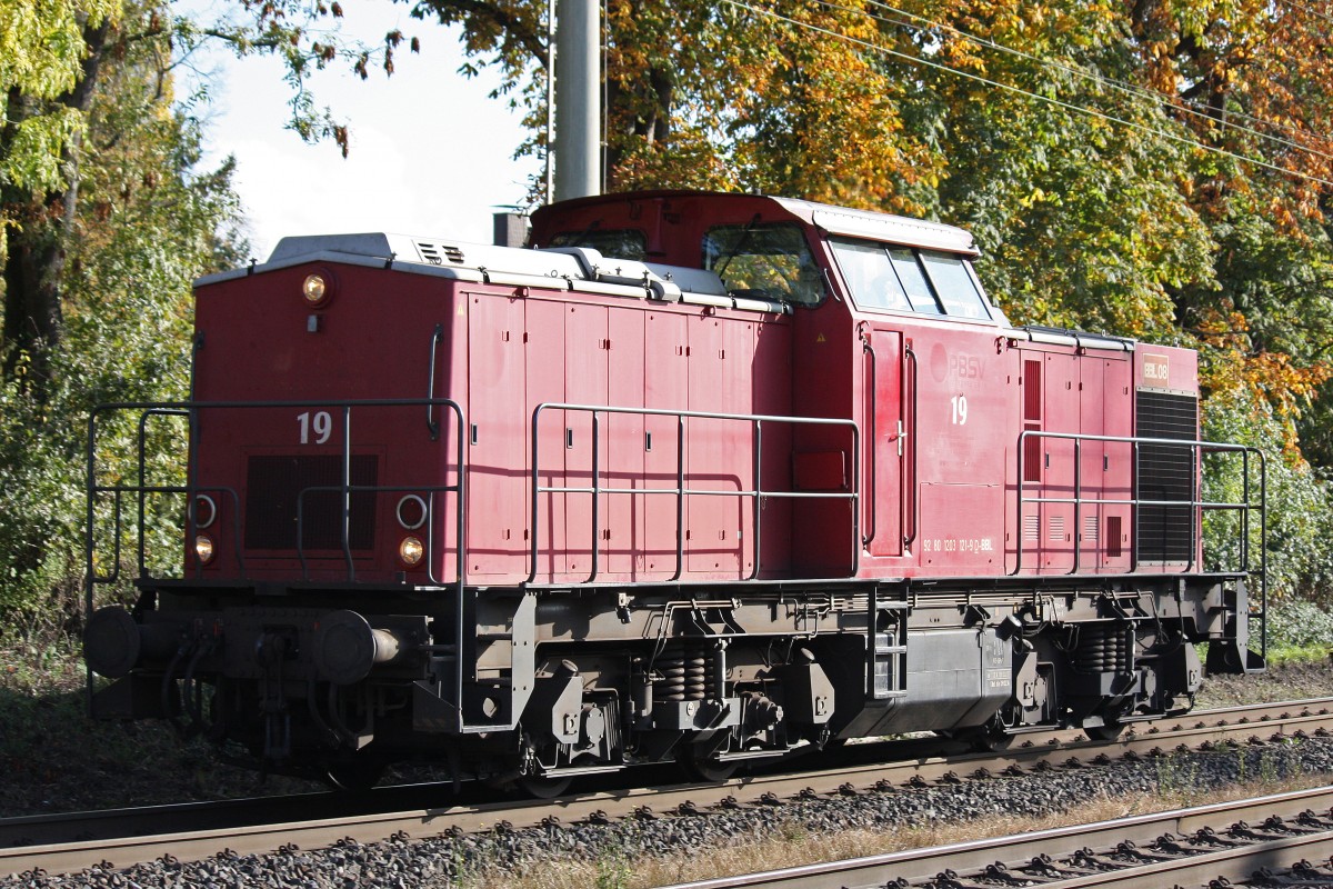 BBL 08 (203 121) am 24.10.13 als Lz in Ratingen-Lintorf.