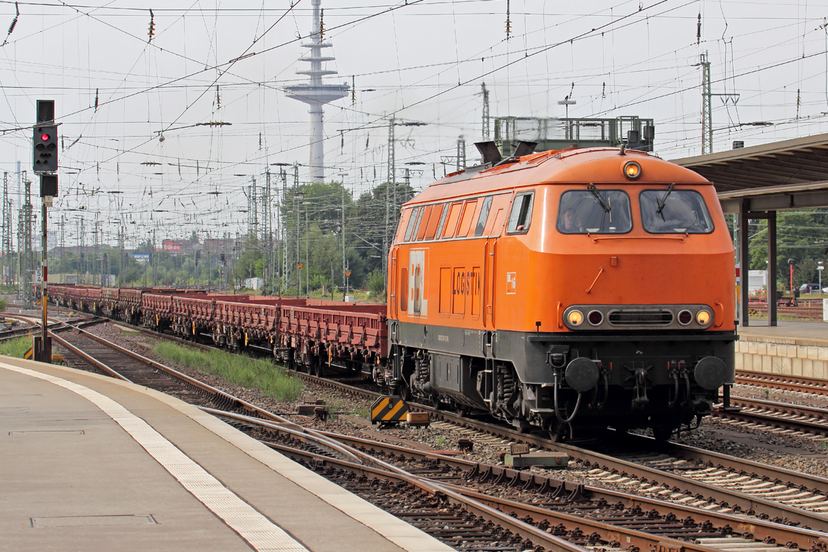 BBL 225 100-7 durchfährt Bremen Hbf. 12.8.2015