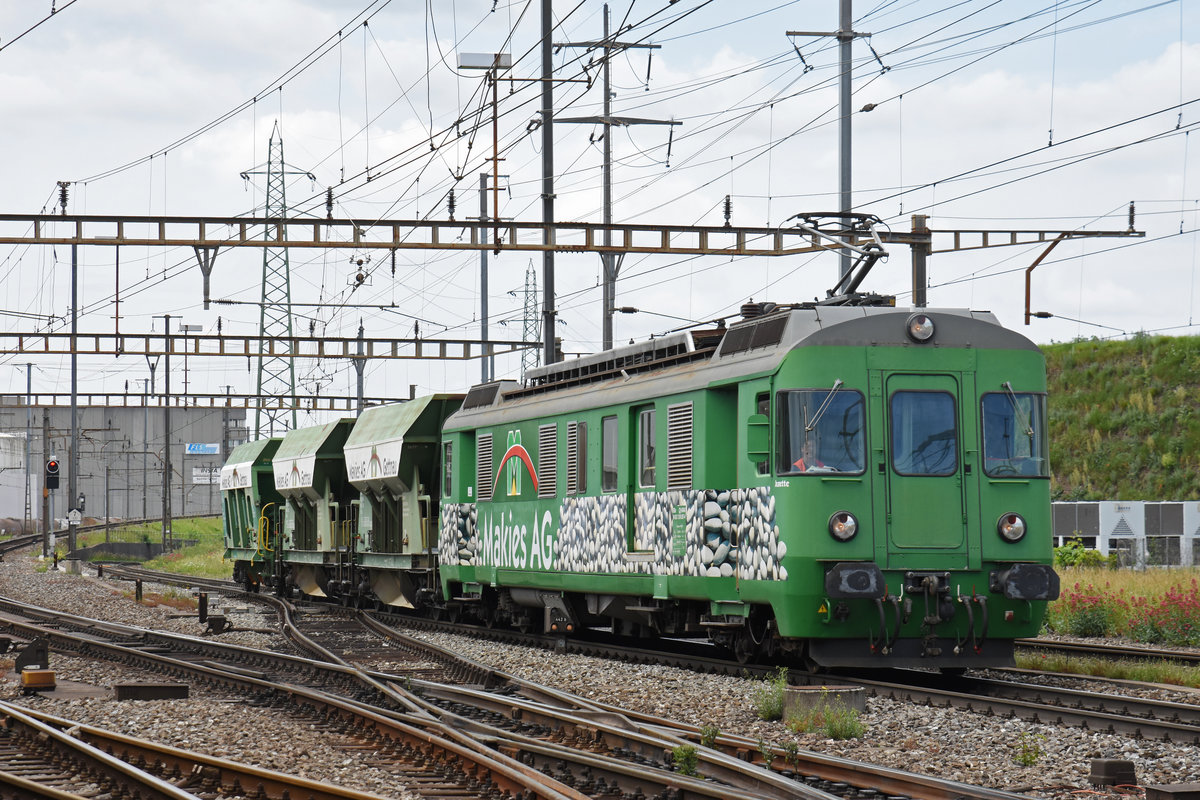 BDe 94 85 576 057-4  Jeanette  (ex SOB) durchfährt den Bahnhof Pratteln. Die Aufnahme stammt vom 31.05.2018.