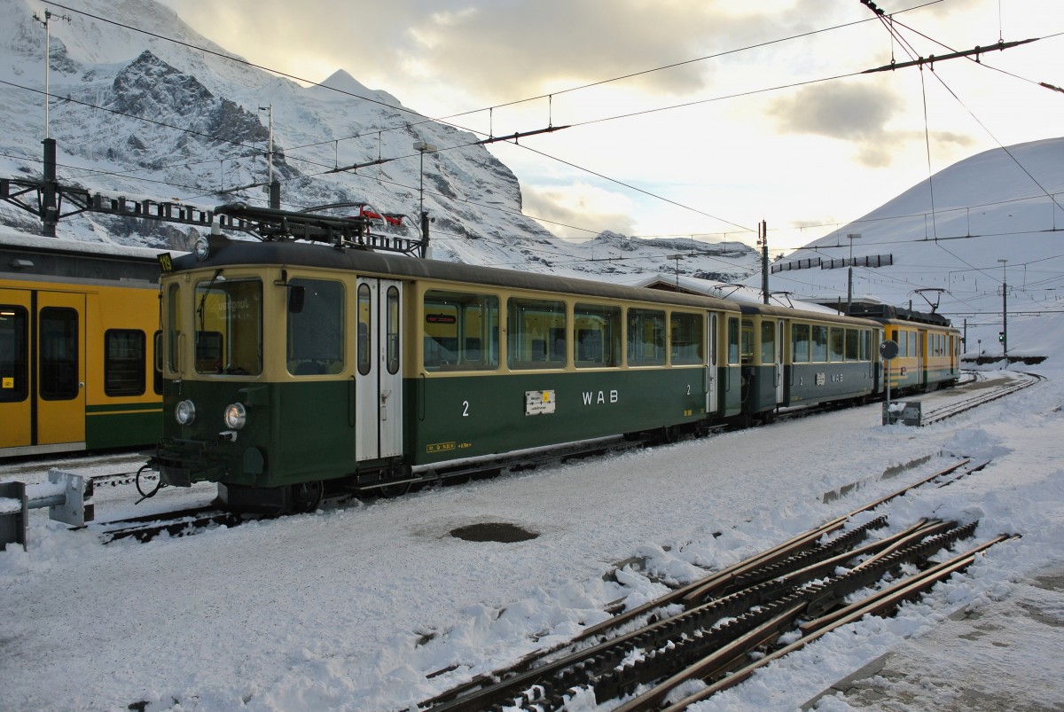 BDeh 4/4 119 in Kleine Scheidegg, 16.11.2014. 

