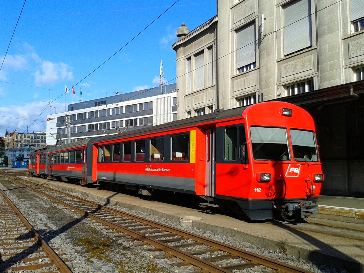 BDeh 4/4 13 als S21 4090 (St. Gallen - Trogen) am 25.7.2015 in St.Gallen
