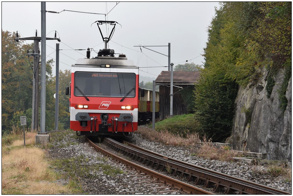 BDhe 3/6 25 in Wienacht-Tobel. (09.10.2018)