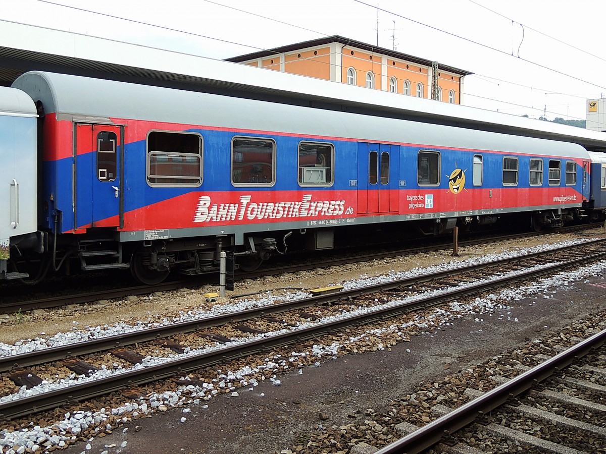 BDomsb (D-BTEX_56808480054-5;Pilgerreisen.de) ist im EZ9514  Rad Express Donau  eingereiht, Zielbahnhof Passau-Hbf; 130831