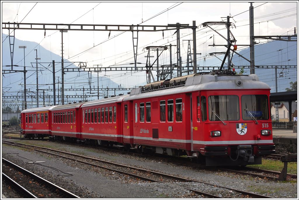 Be 4/4 515 in Landquart. (25.09.2014)