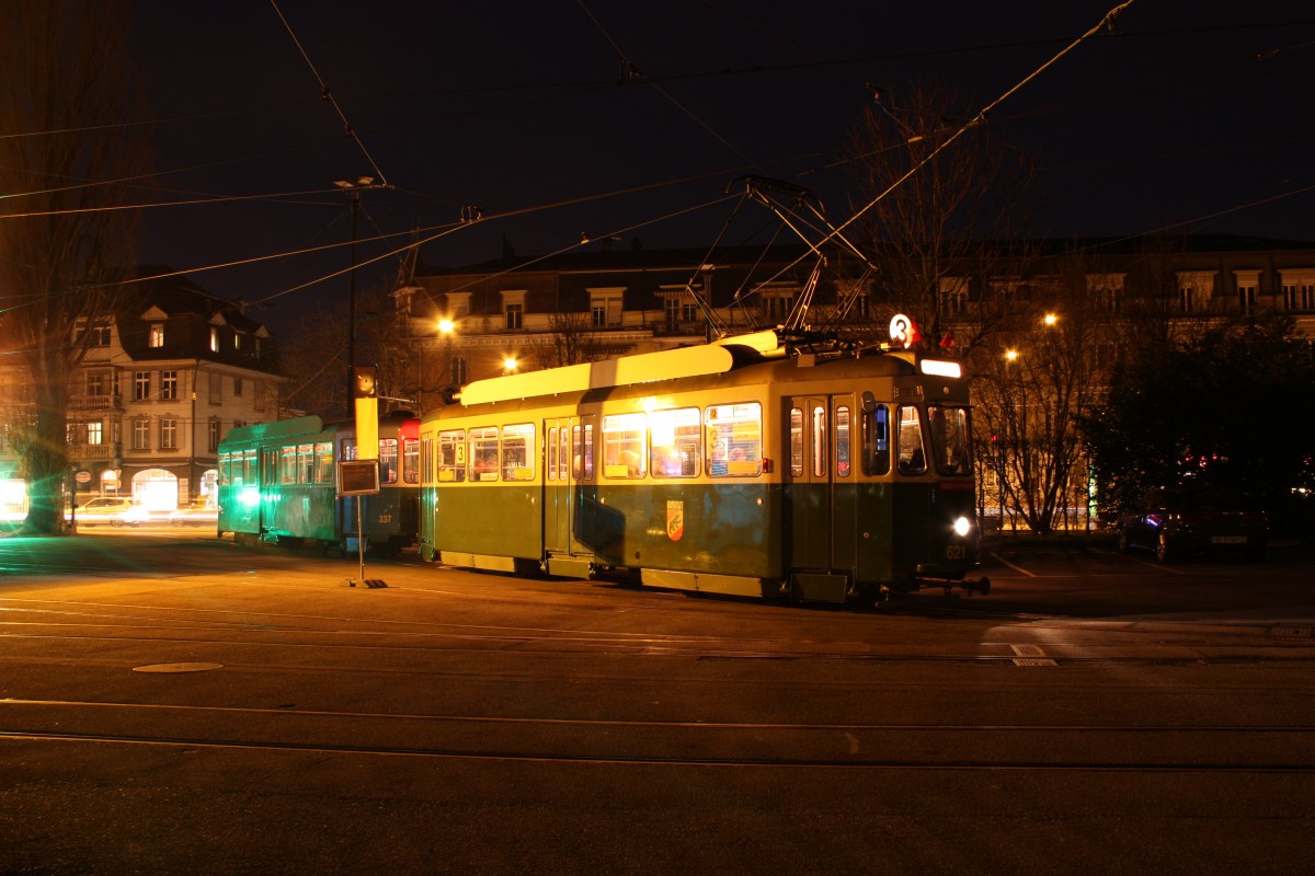 Be 4/4 621 am Depot Burgernziel am 22.03.2013