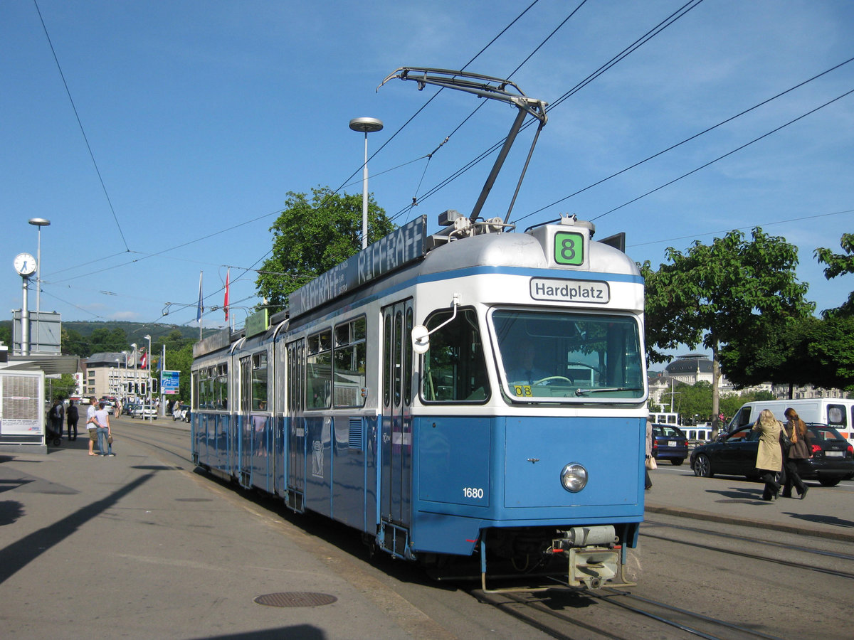 Be 4/6 1680 am Bürkliplatz am 25.06.2009.