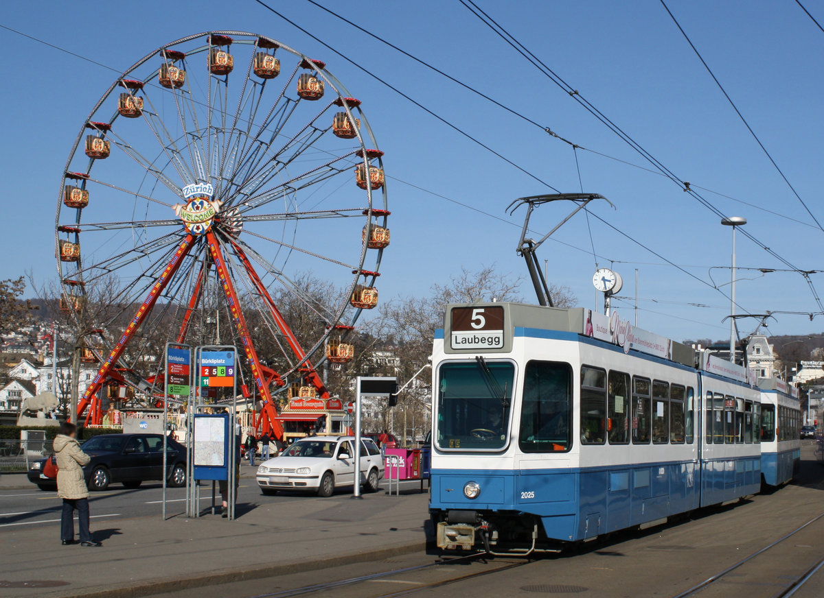Be 4/6 2025 beim Bürkliplatz am 19.03.2010.