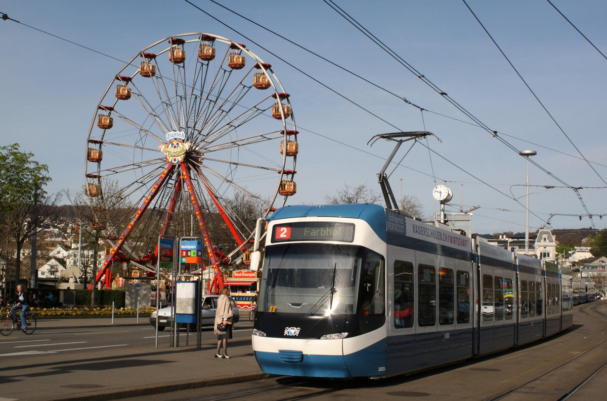Be 5/6 3003 beim Bürkliplatz am 05.04.2011.