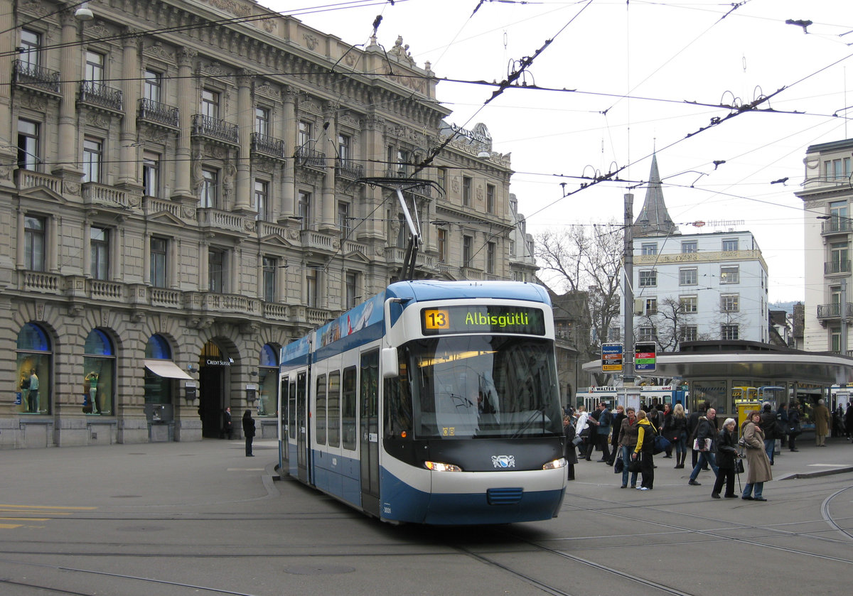 Be 5/6 3031 am Paradeplatz am 31.03.2009.