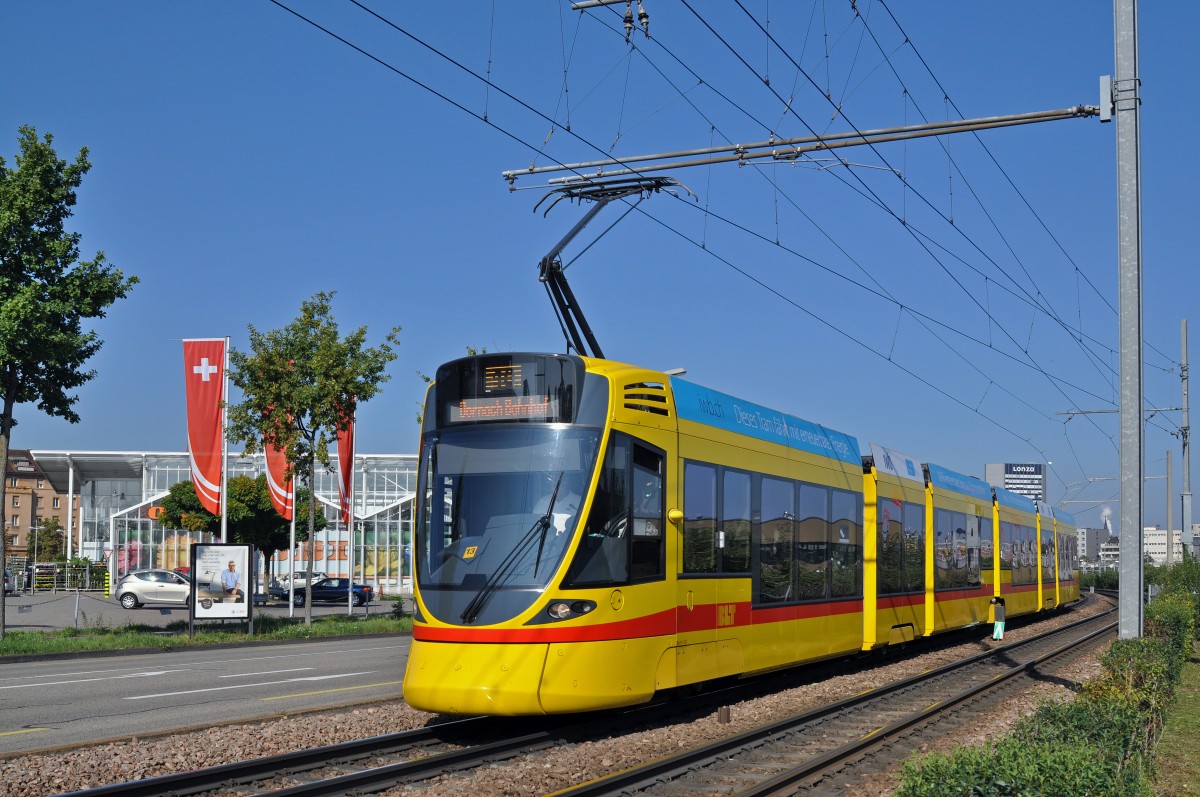 Be 6/10 167 auf der Linie 10 fährt zur Haltestelle M-Parc. Die Aufnahme stammt vom 21.09.2015.