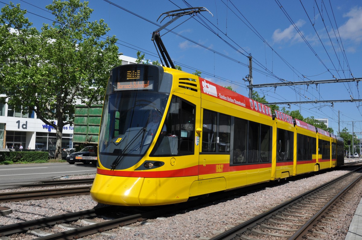 Be 6/10 Tango 160 auf der Linie 10 beim Depot Ruchfeld. Die Aufnahme stammt vom 23.05.2014.