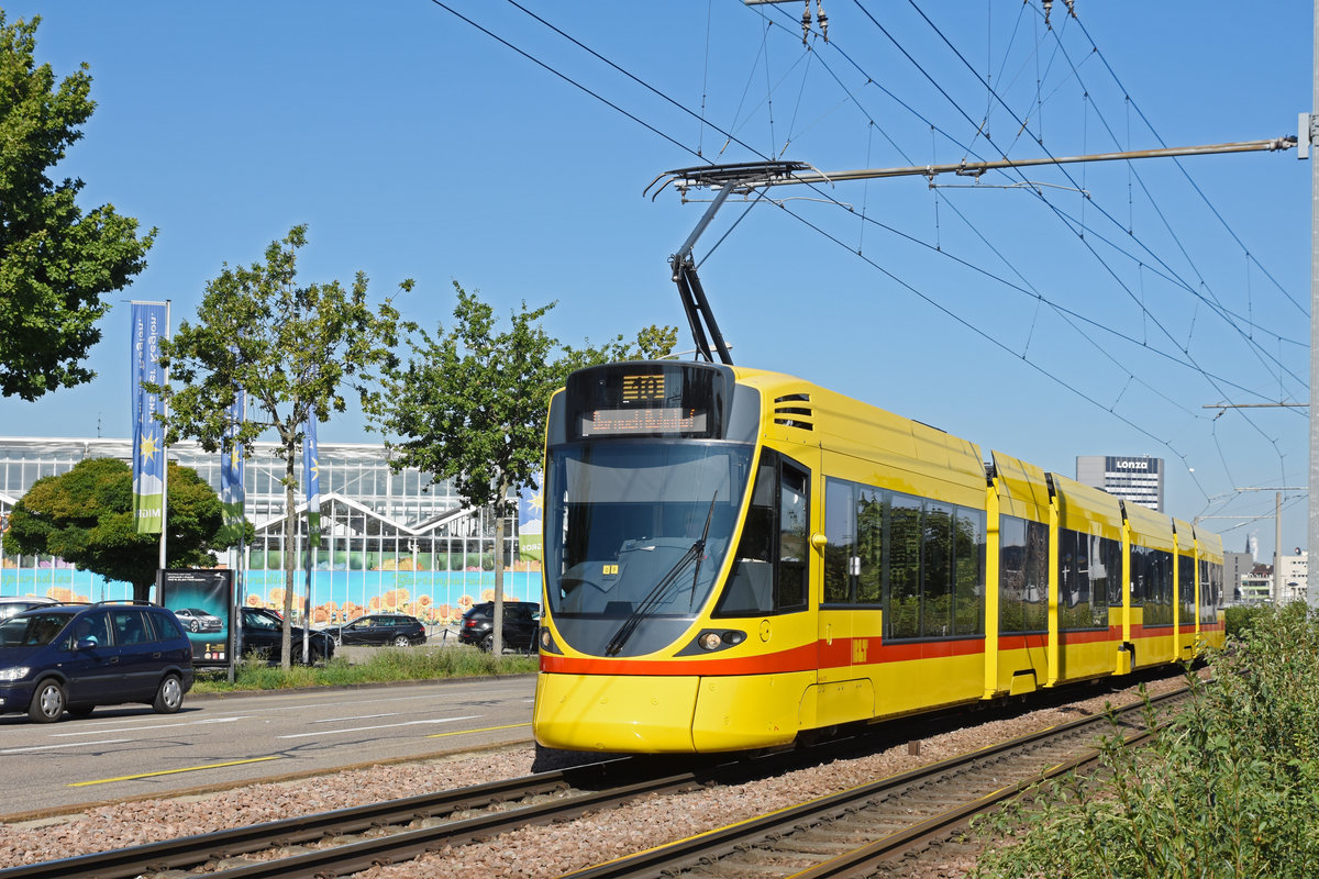 Be 6/10 Tango 177, auf der Linie 10, fährt zur Haltestelle M-Parc. Die Aufnahme stammt vom 04.09.2019.