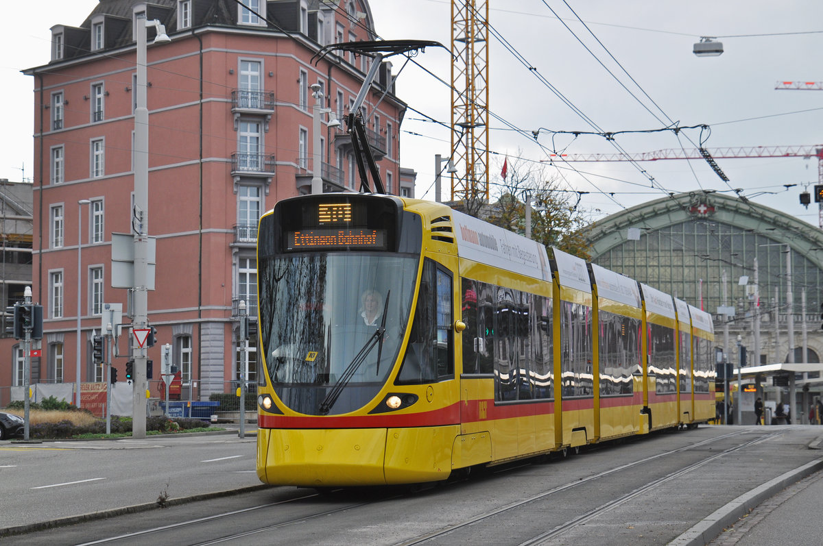 Be 6/10 Tango 178, auf der Linie 10, fährt zur Haltestelle am Aeschenplatz. Die Aufnahme stammt vom 12.11.2016.