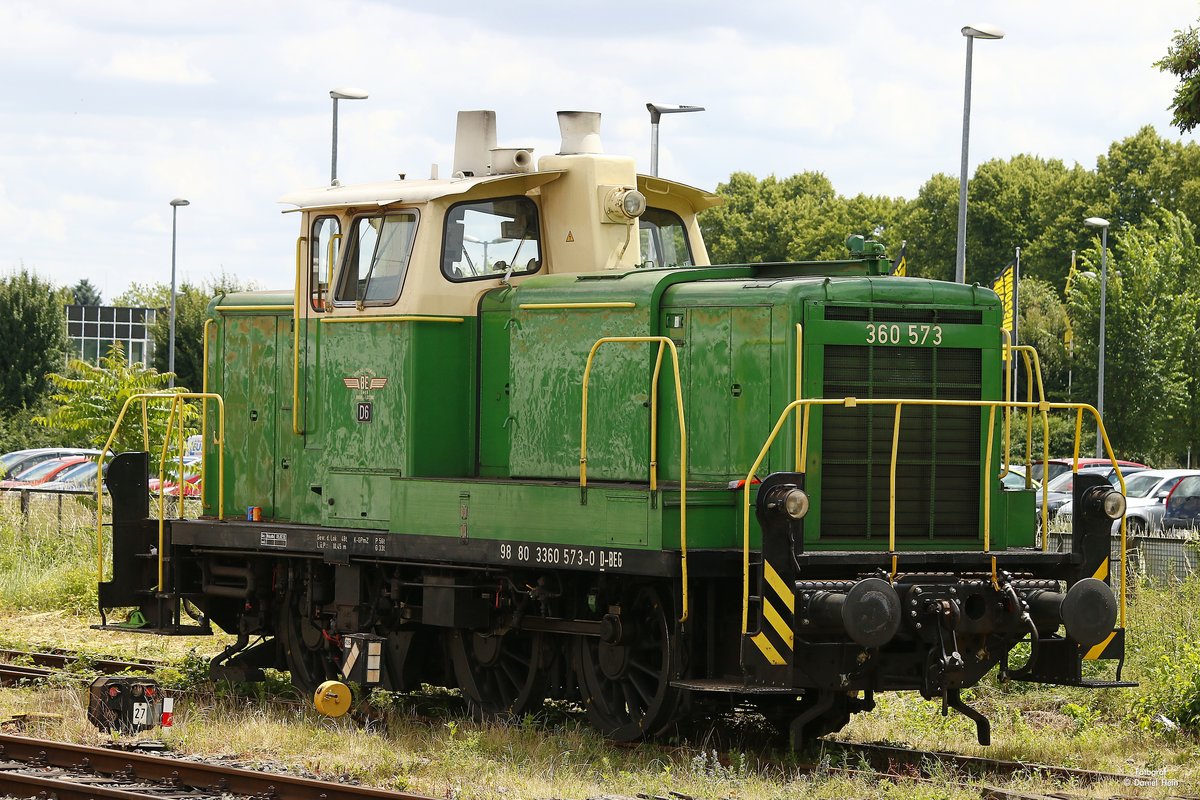 BEG 360 573-0 D6 in Neuwied, Juni 2017.