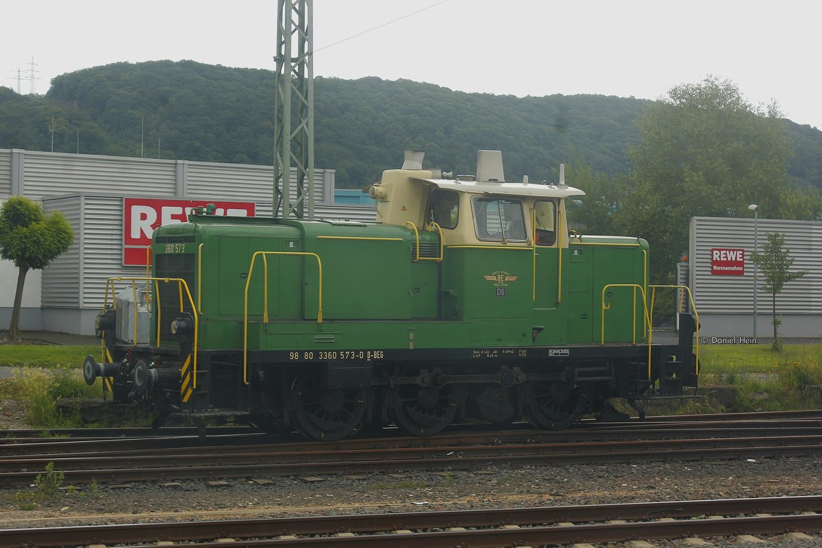 BEG 360 573-0 D6 in Rheinbrohl, Juni 2016.